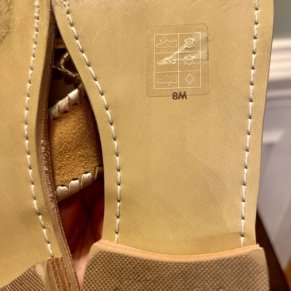 RARE EUC Jack Rogers Thong Sandals Shoes Orange Embroidered Fall Pumpkin Size 8 - Picture 5 of 5